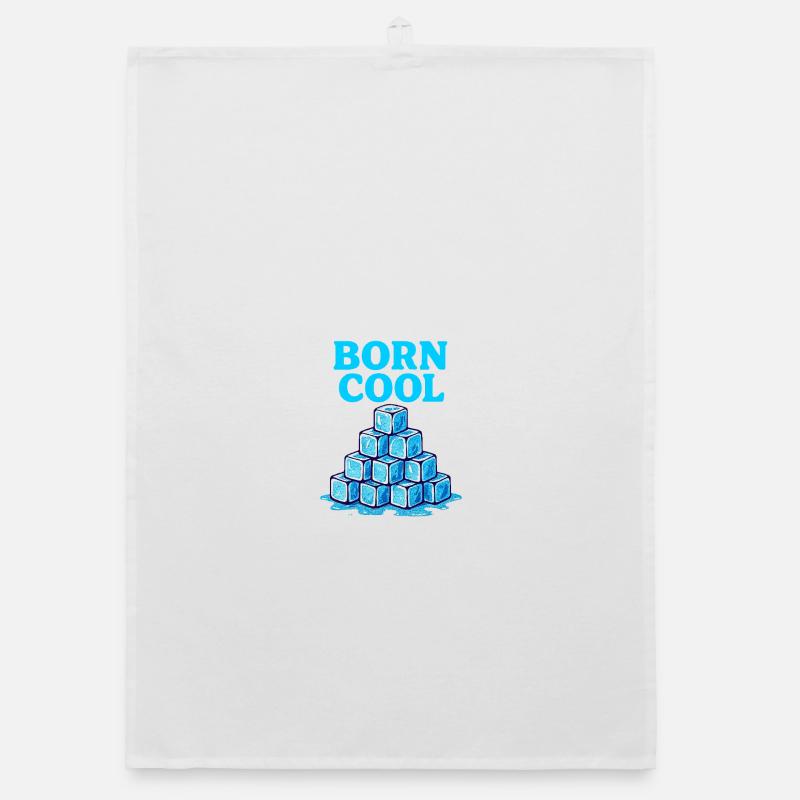 Eisblock Pyramide Blau Organic Geschirrtuch