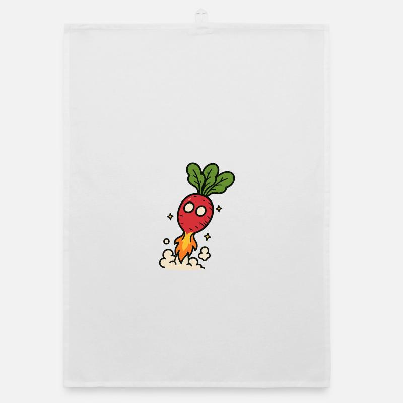 Radish Rocket Blastoff Organic dish towel