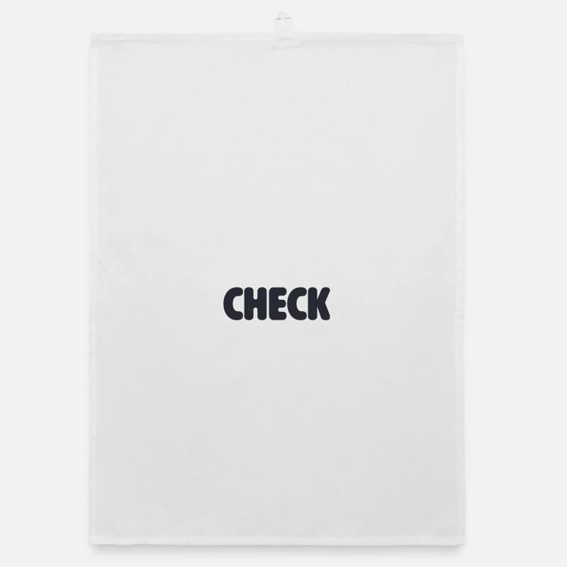 Checkst du? - Organic Geschirrtuch - Weiß