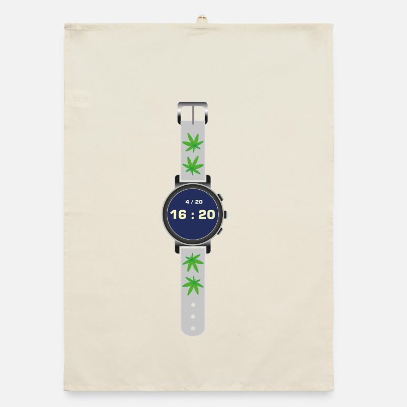 Cannabis Time 420 Organic dish towel