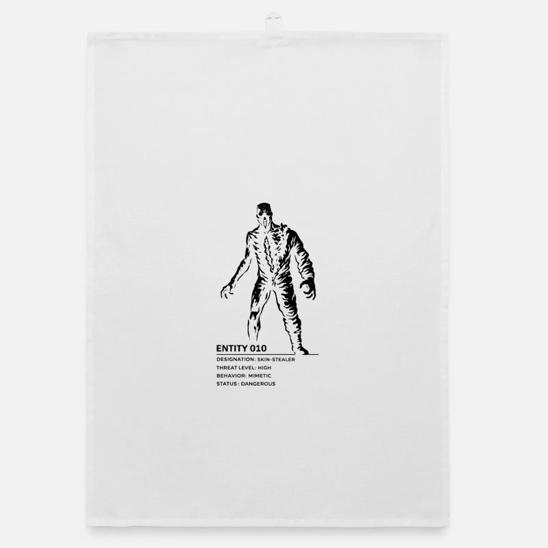 Backrooms Entity 10 black Organic Geschirrtuch