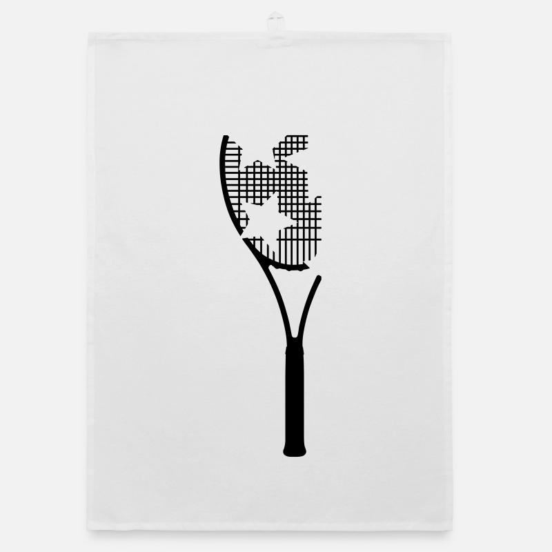 Tennis racket Organic dish towel