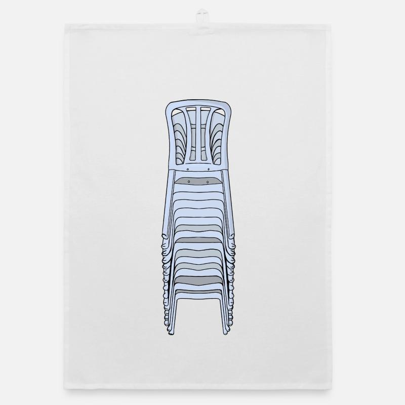 Stacked Plastic Monobloc Chairs Organic dish towel