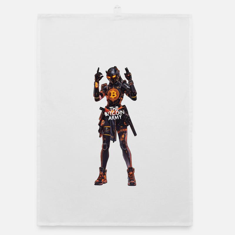 Bitcoin Bazooka – Die Bitcoin-Armee – Samurai 04 Organic Geschirrtuch