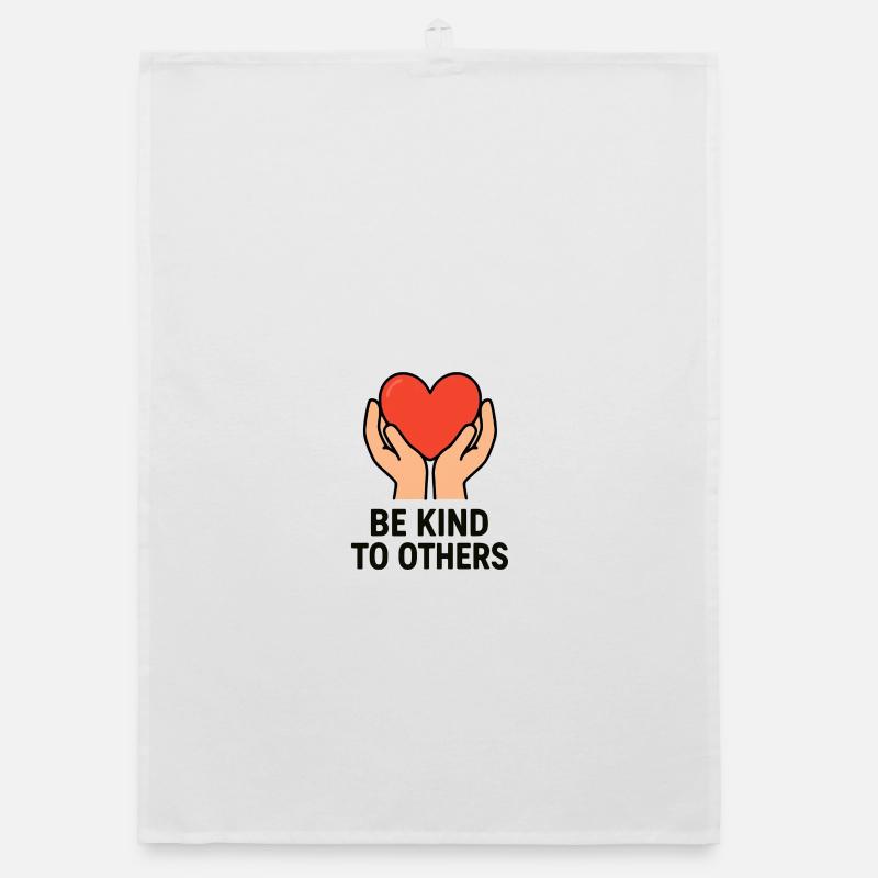 Hands Holding Heart of Kindness Organic dish towel