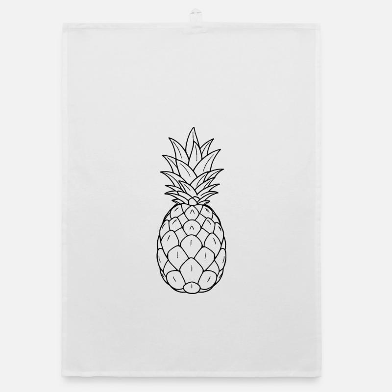 Minimalistic Pineapple Organic dish towel