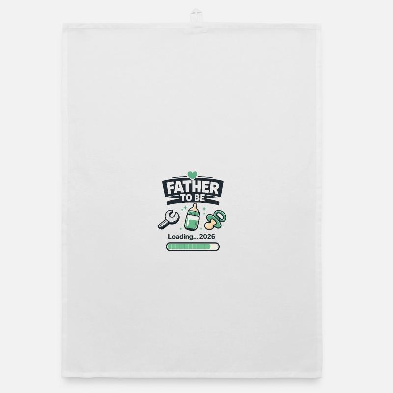 Vater wird 2026 geladen Organic Geschirrtuch