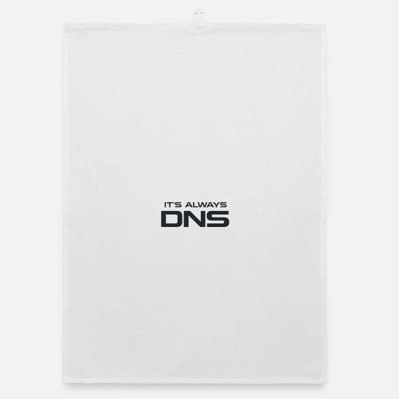 DNS Always: Tech Typography Organic Geschirrtuch