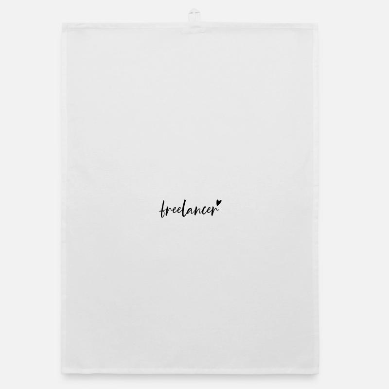 Freelancer with Heart Design Organic dish towel