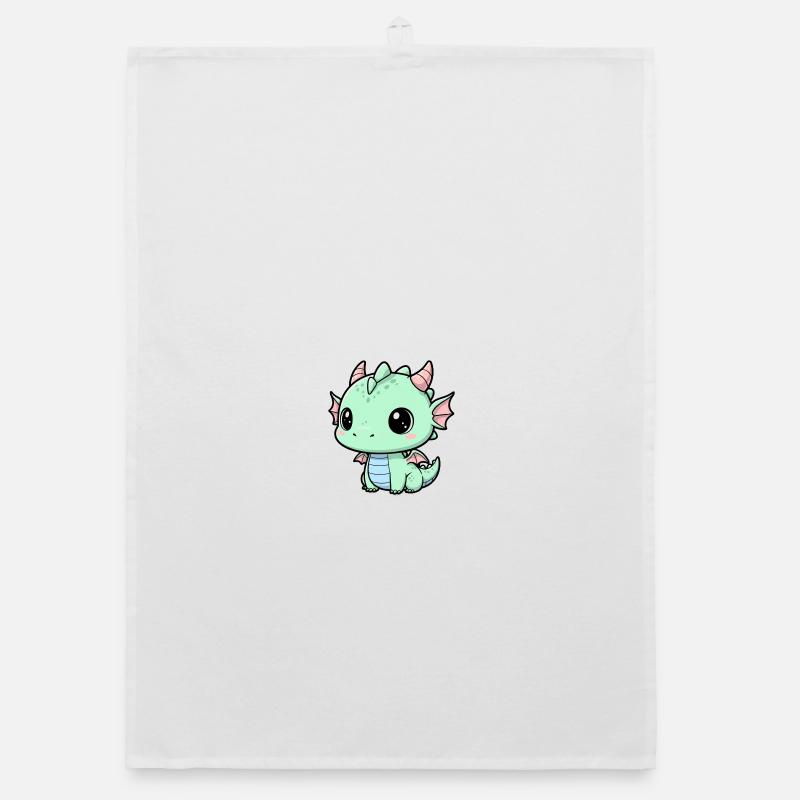 Mint Dragon Cuddle Buddy Organic dish towel