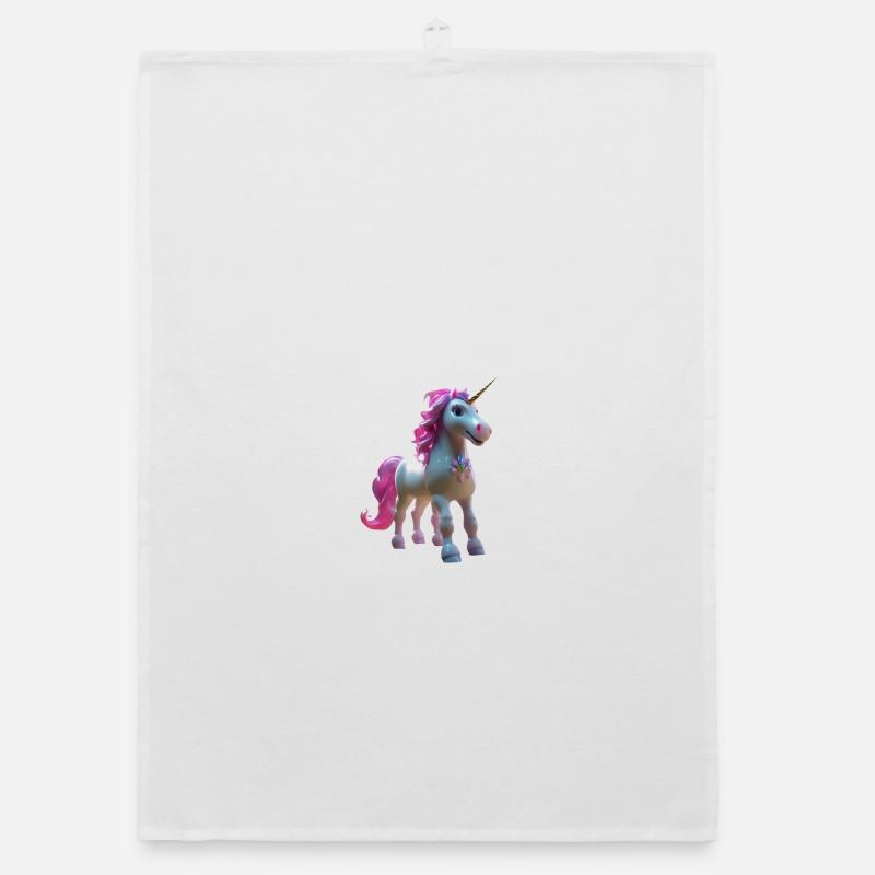 Fleur de licorne pastel Torchon bio