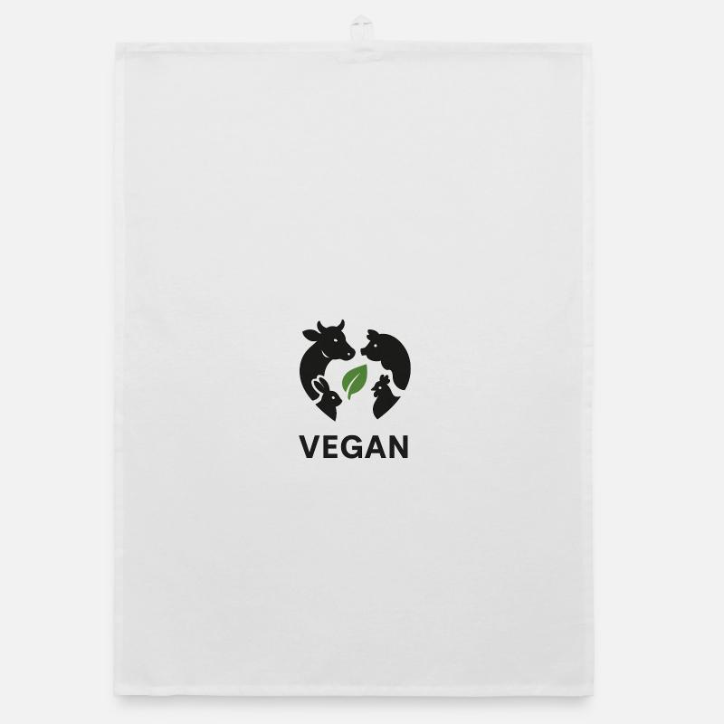 Vegan - Organic Geschirrtuch - Weiß