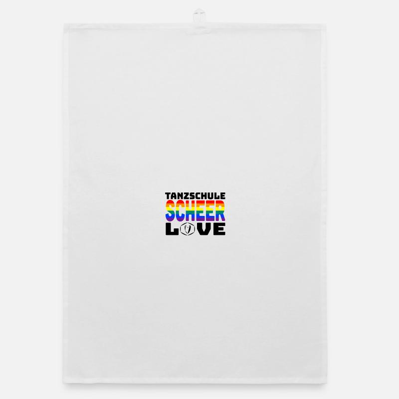 SCHEER Love 2026 - rainbow - Organic Geschirrtuch - Weiß