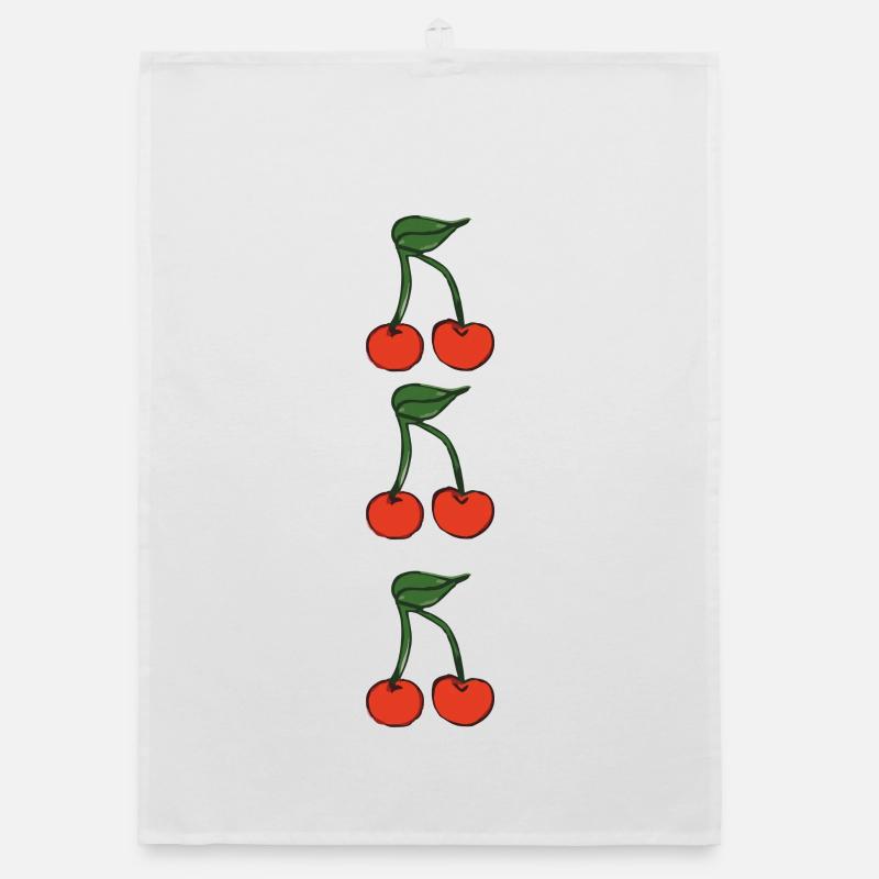 Cerises 3 fois Torchon bio