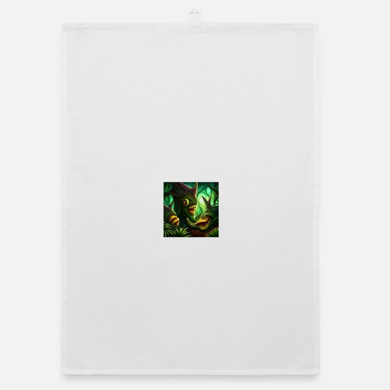 Horror jungle Organic Geschirrtuch
