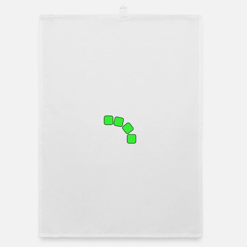 Grüne Quadrate Sequenz Organic Geschirrtuch