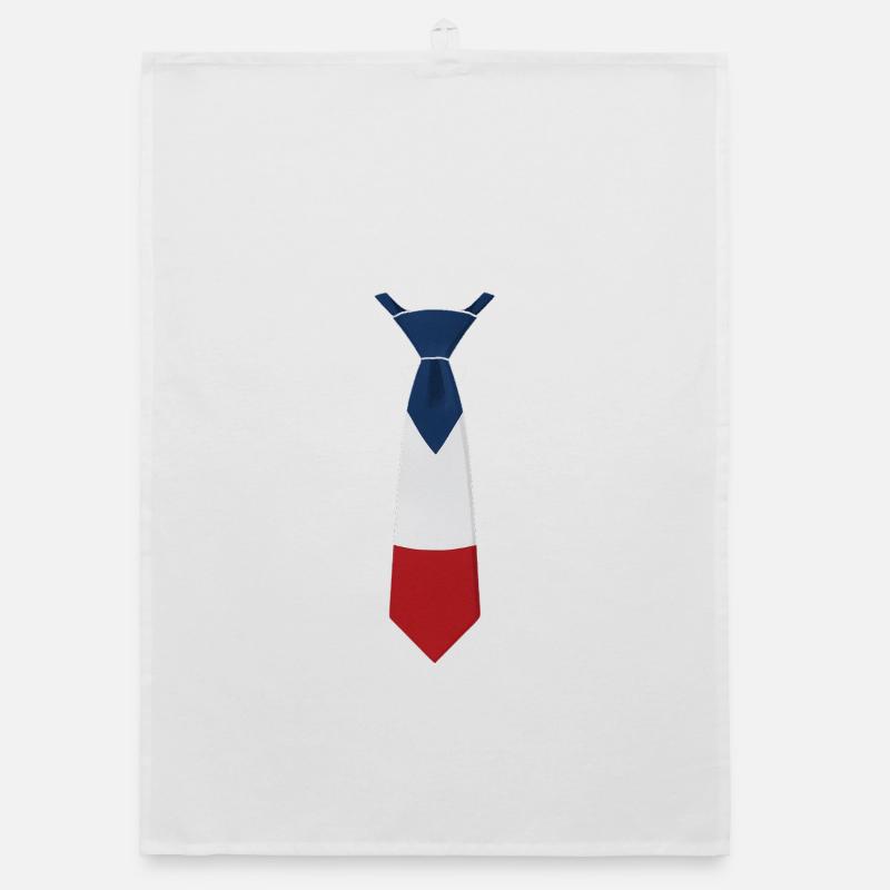 France Tie – Flaggendesign Organic Geschirrtuch