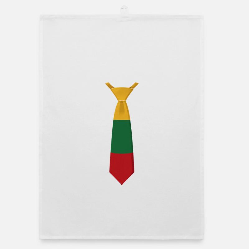 Lithuania Tie – Flag Design Organic dish towel