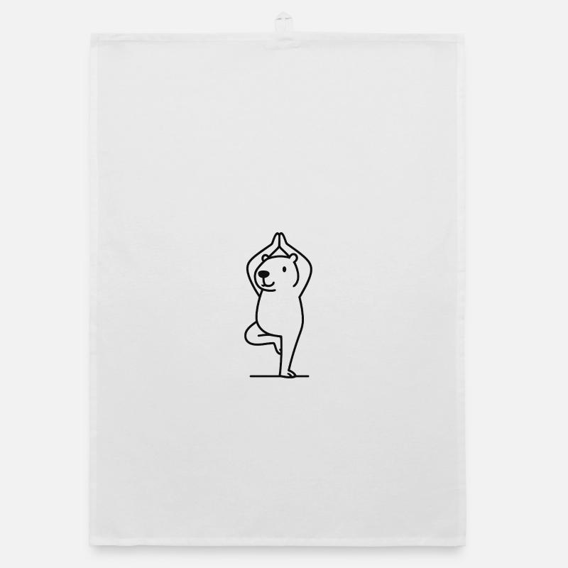 Capybara mignon dans la pose de l’arbre Torchon bio