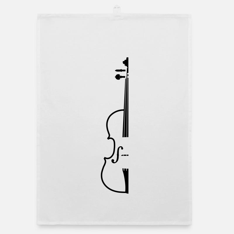 violin Organic dish towel