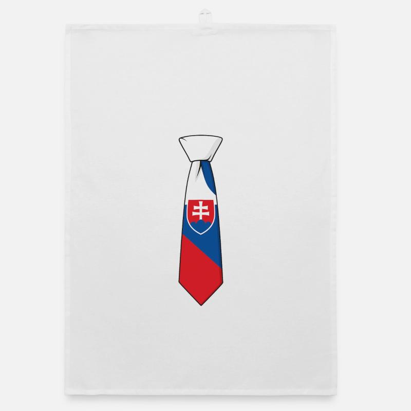 Slovakia Tie – Flag Design Organic dish towel