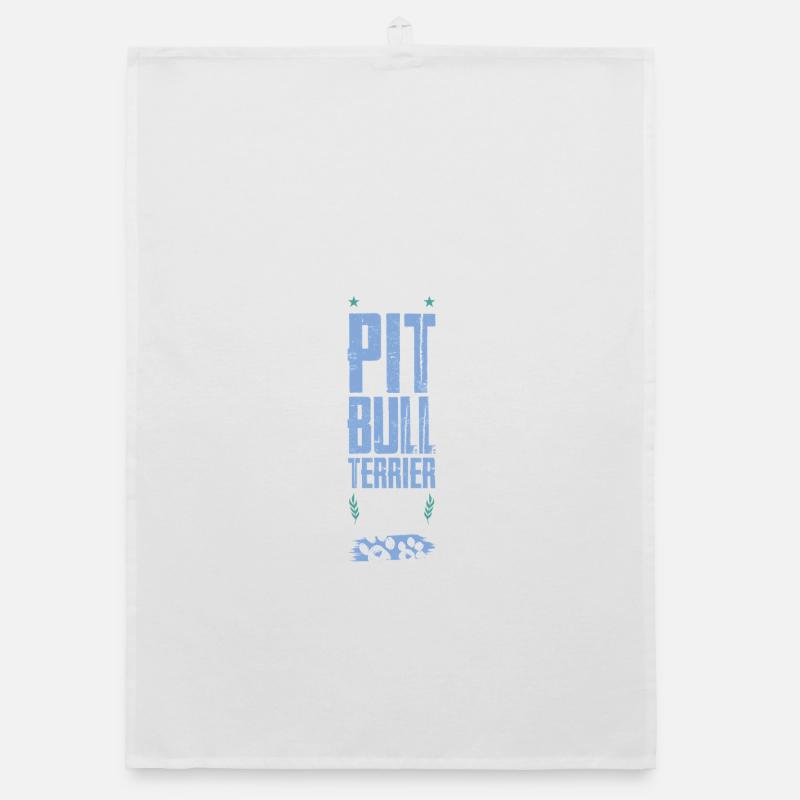 pit dog dad Organic dish towel