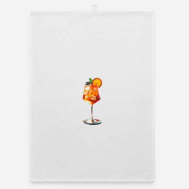 Ein leckerer, sommerlicher Cocktail Organic Geschirrtuch
