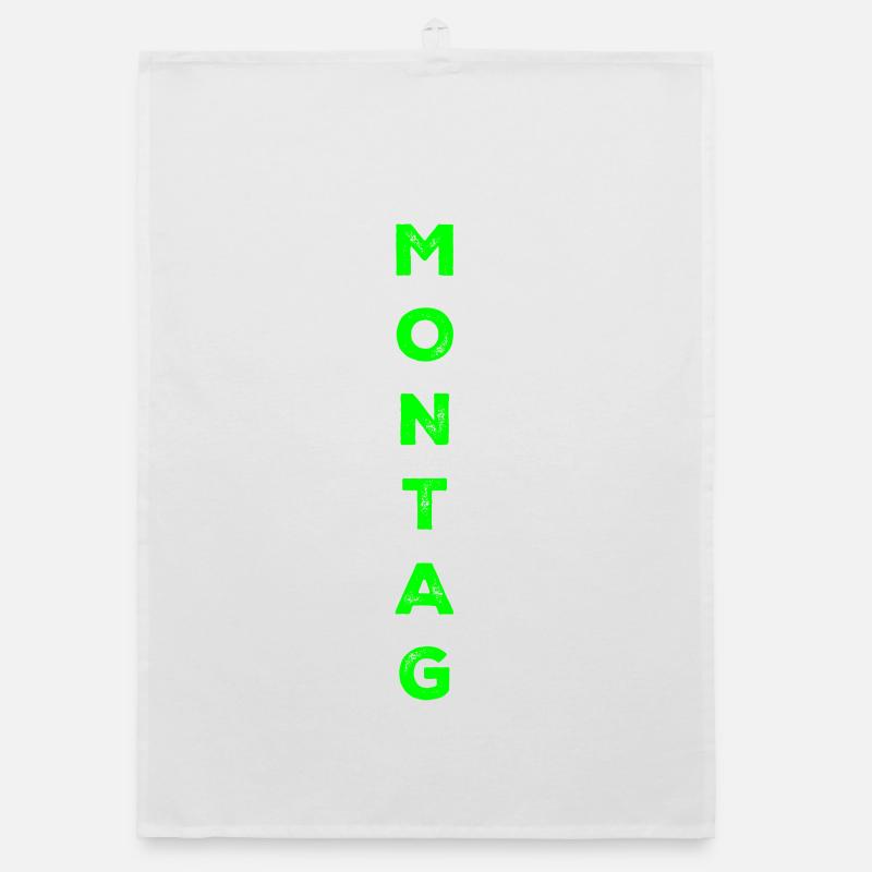 Lundi - vert Torchon bio