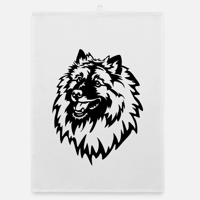 Tête de Wolfsspitz Torchon bio