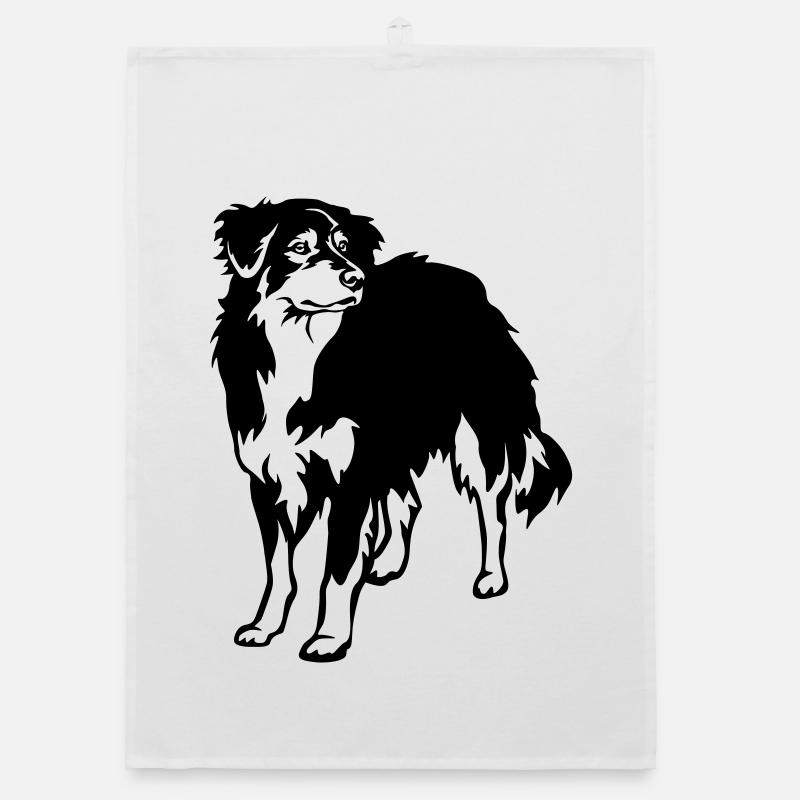 Australian Shepherd Organic Geschirrtuch