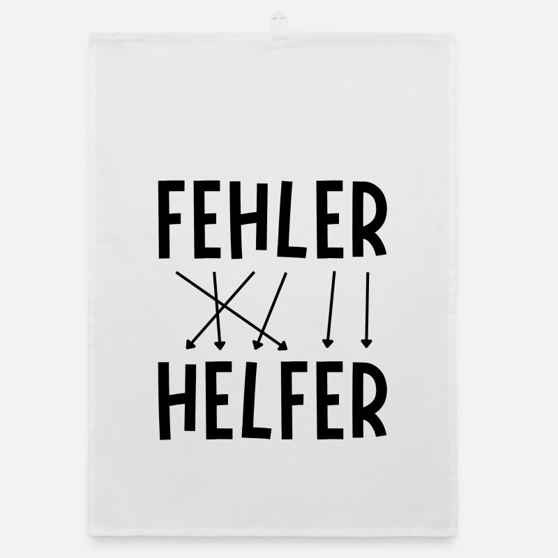 Fehler sind Helfer Organic Geschirrtuch