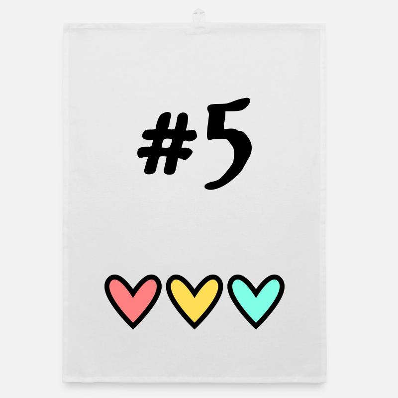 5. 5 YEARS. 5TH ANNIVERSARY. BIRTHDAY 5 YEARS Organic dish towel