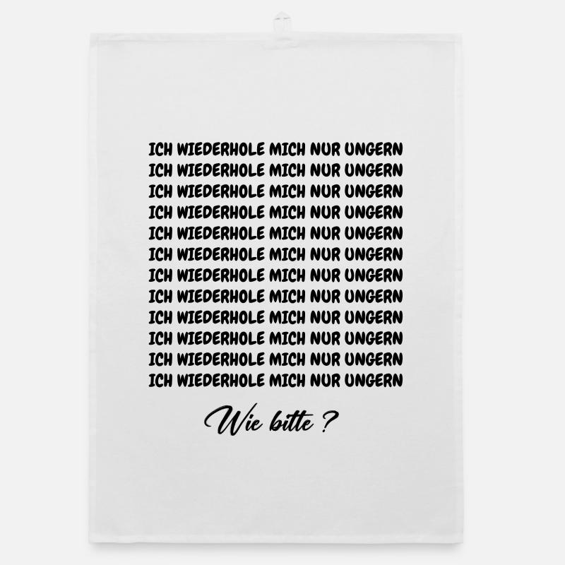 JE N’AIME PAS ME RÉPÉTER Torchon bio