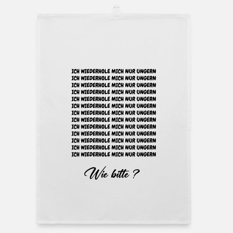 JE N’AIME PAS ME RÉPÉTER Torchon bio