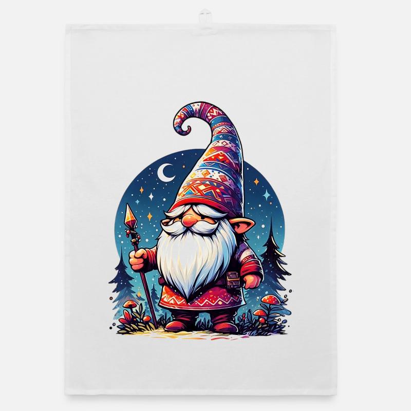 Gnome Goblin Elf Organic dish towel
