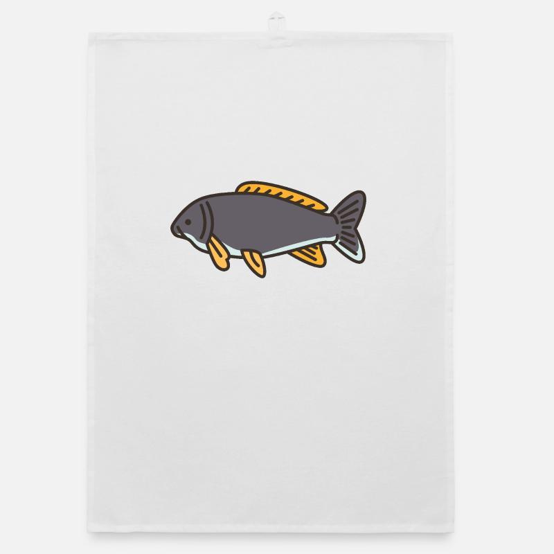 Carp in harmony Organic dish towel