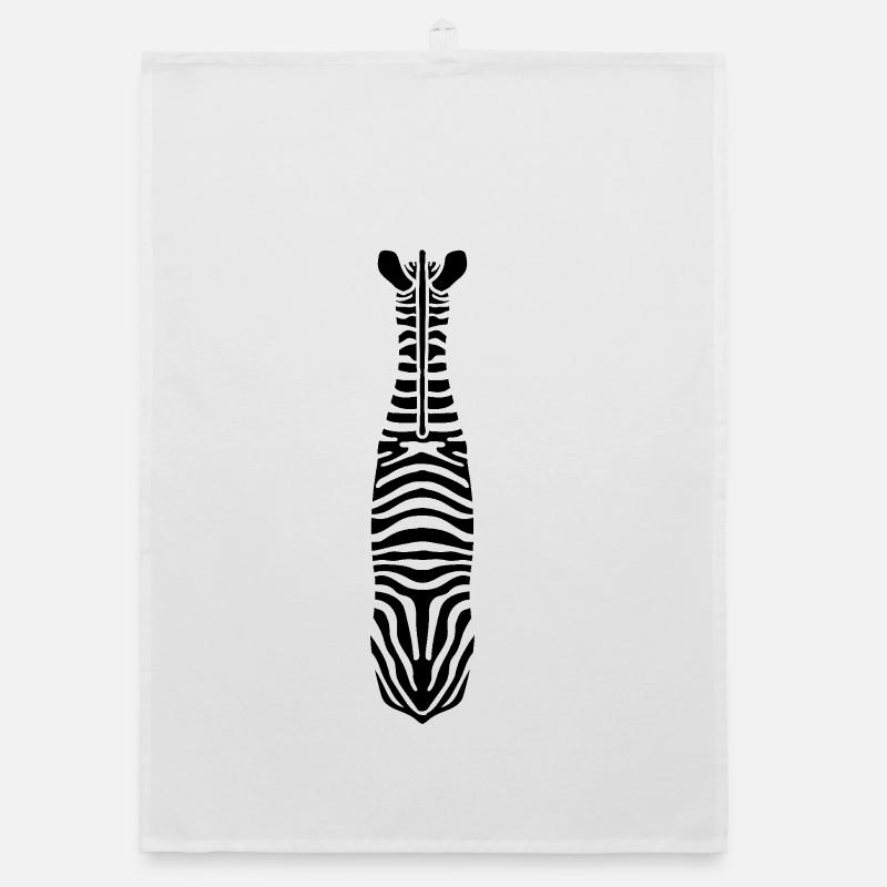 Zebra with Unique Stripes Organic dish towel