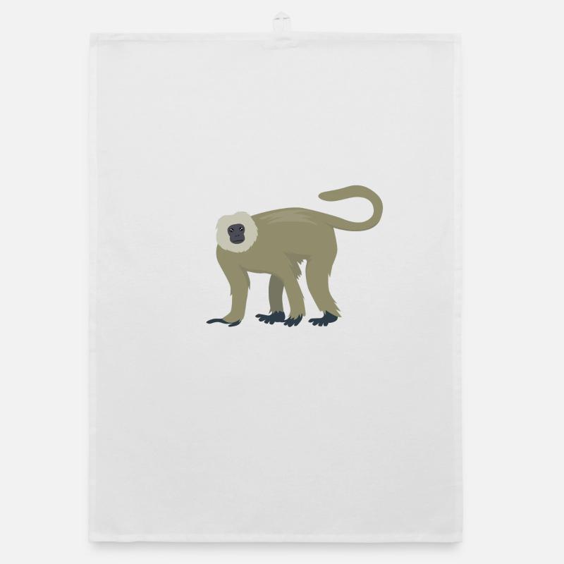 Elegant langur Organic dish towel