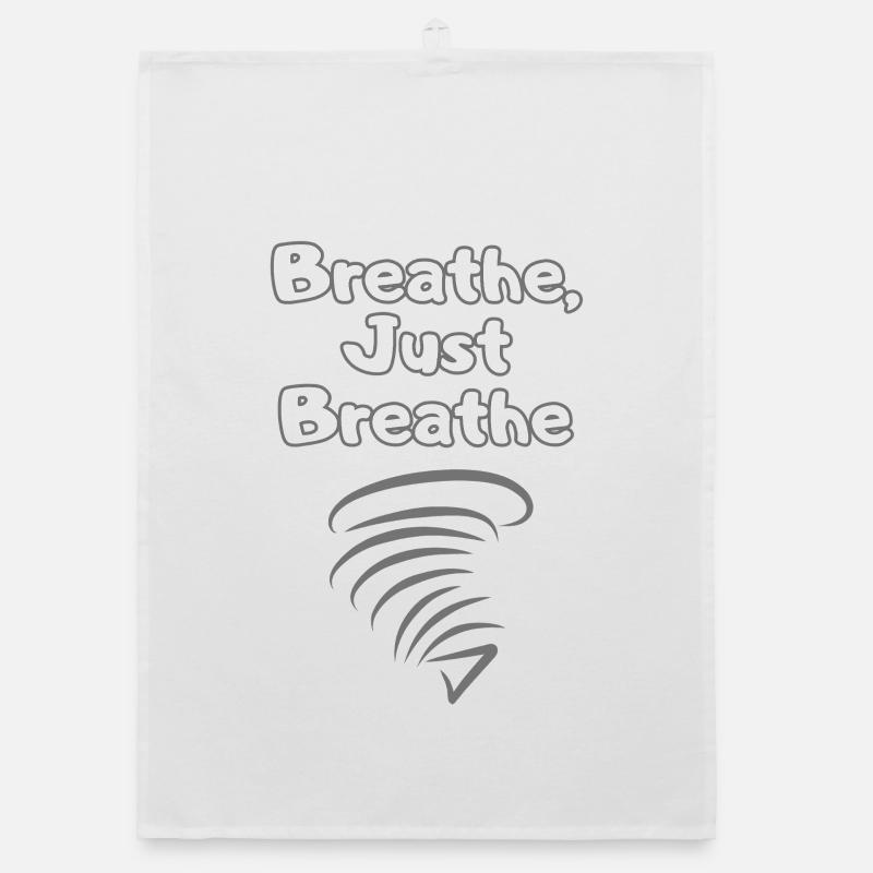 BREATH Durchatmen Selfcare – Self Love Statement Organic Geschirrtuch
