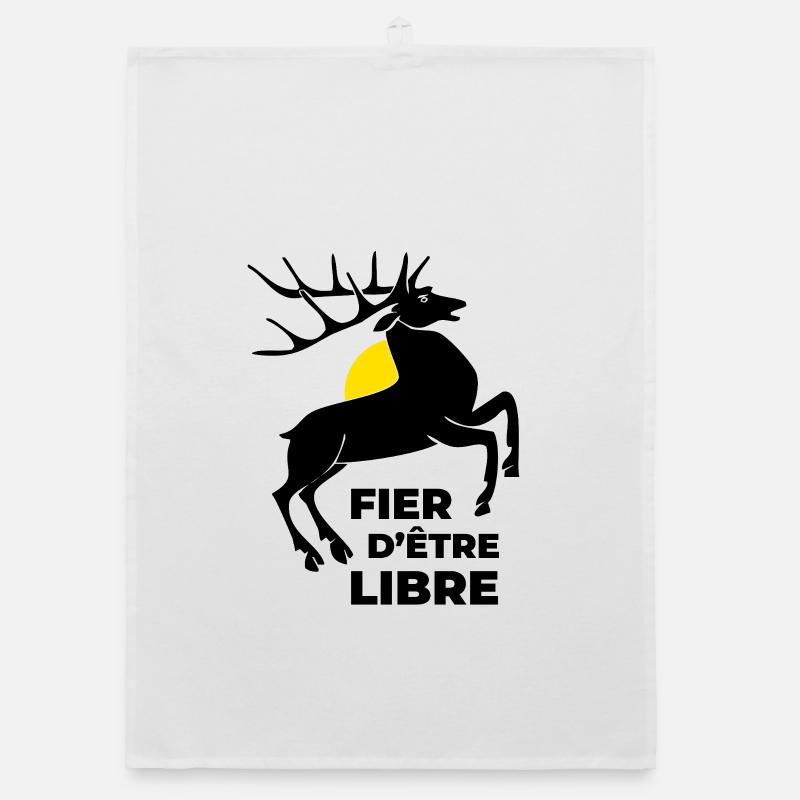 fier d'être libre Torchon bio