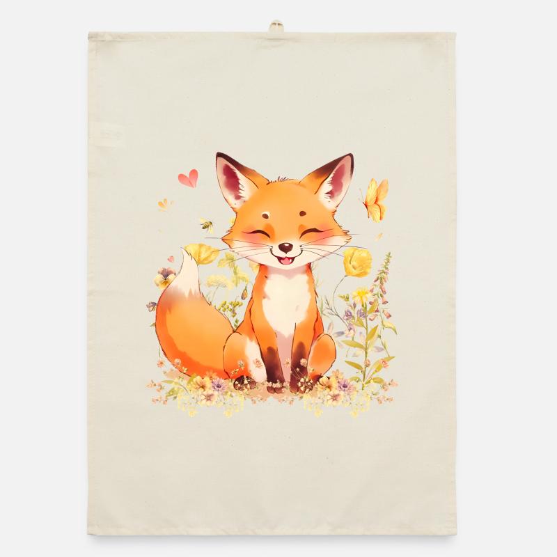 Playful Fox Organic dish towel
