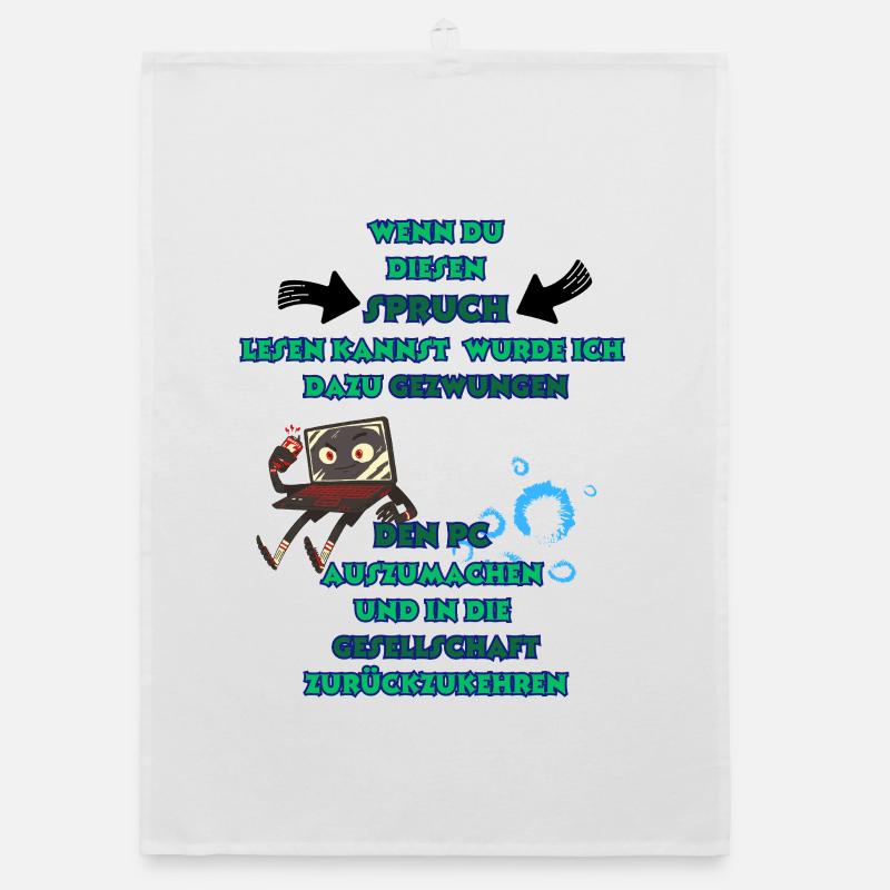 Humorvoller Computerwitz für Technikfans Organic Geschirrtuch