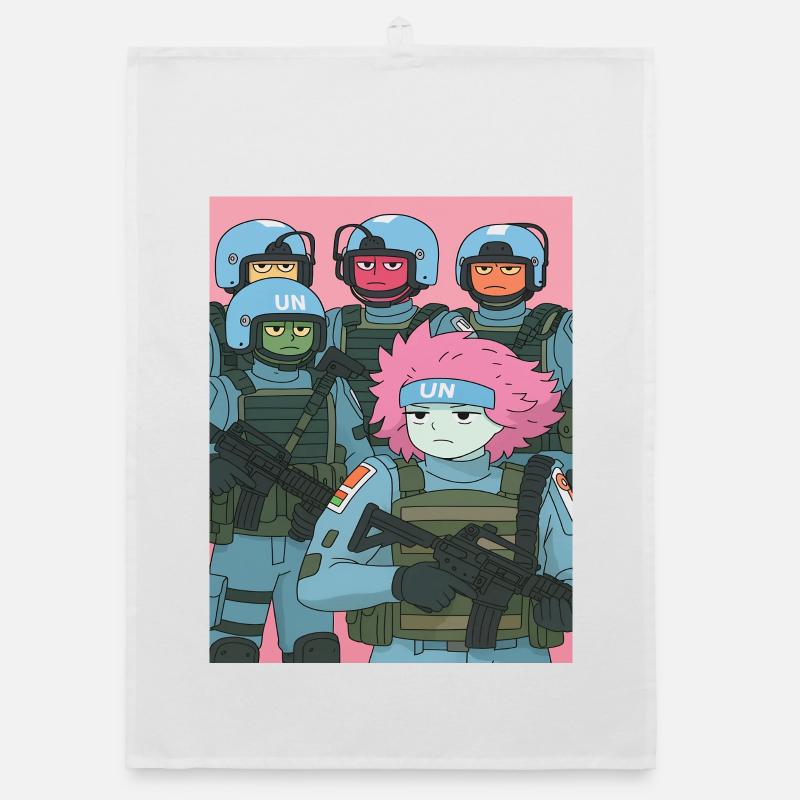 Parodie de troupe de dessins animés Torchon bio