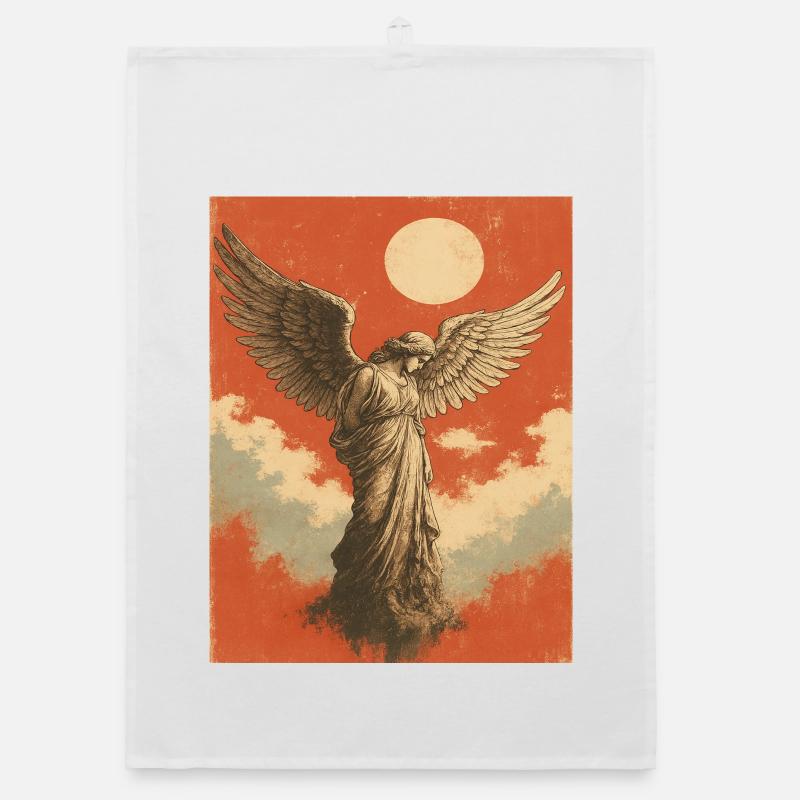 Ange avec Lune Torchon bio