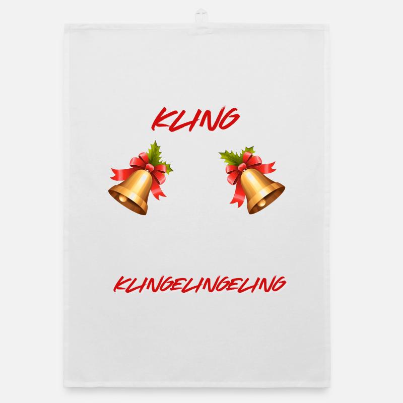 Cloches de Noël Torchon bio