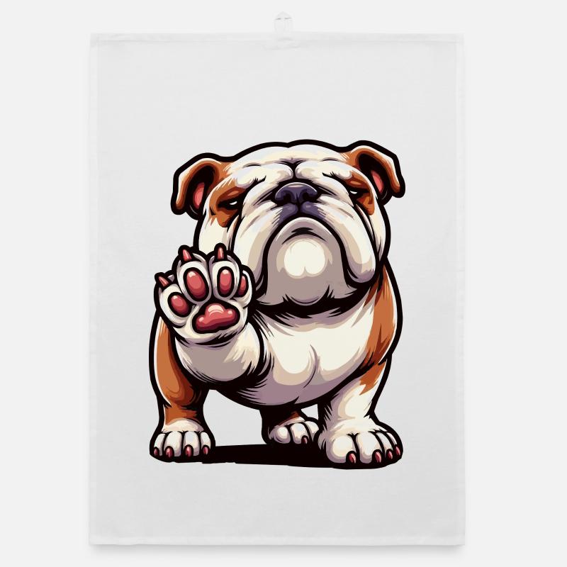 Bouledogue anglais Bully Bully Propriétaire Bullyfan Torchon bio