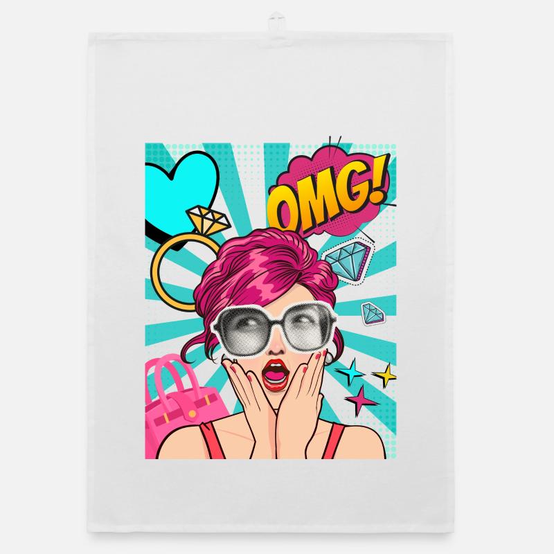 OMG_Pop_Art Organic dish towel