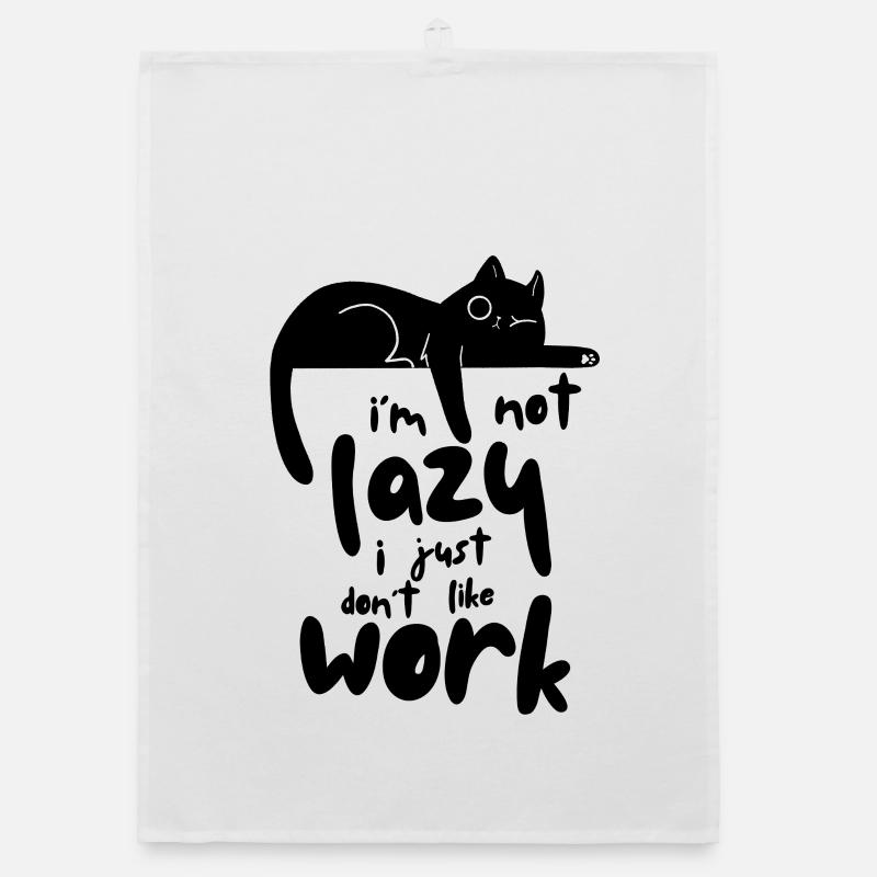 Faule Katze Organic Geschirrtuch