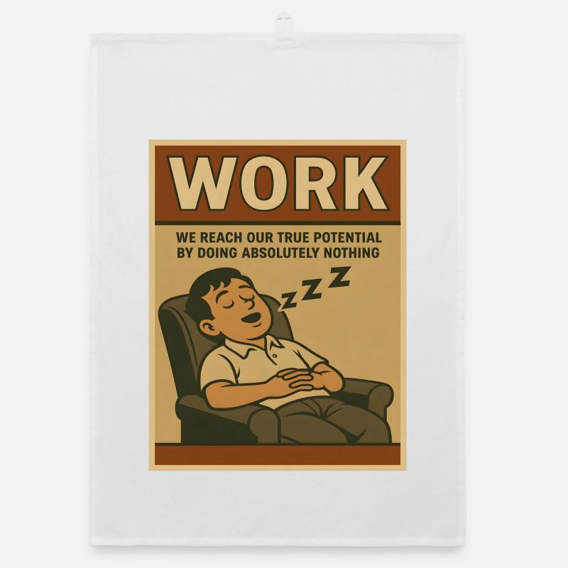 Doing nothing at work, true potential Organic dish towel