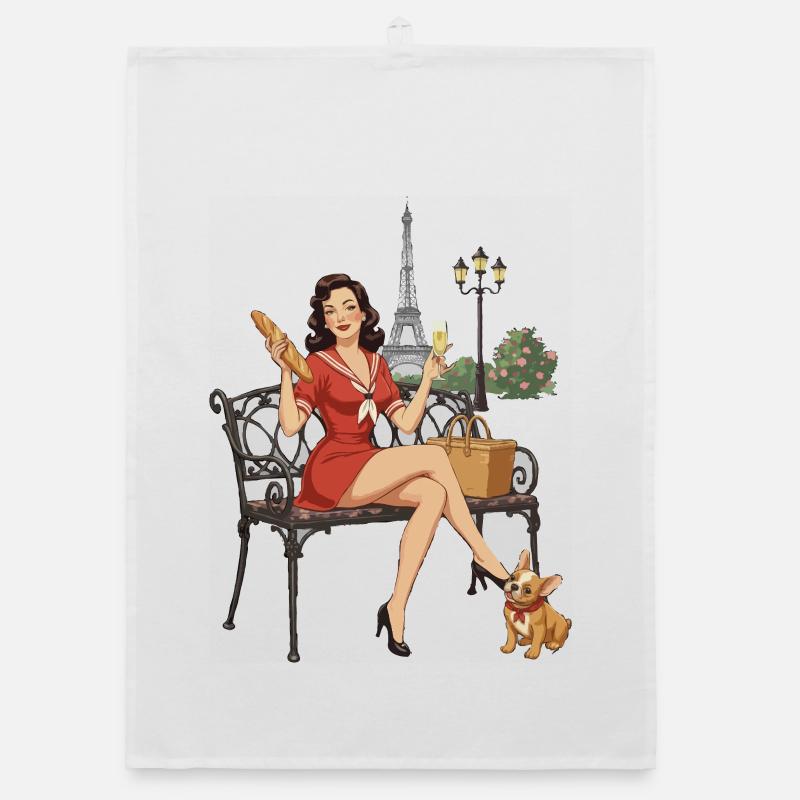 Pin-up de Paris sur le banc Torchon bio